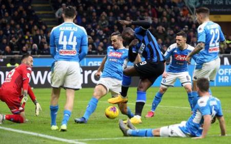Soccer: Italy Cup semi-final first leg; Inter-Napoli